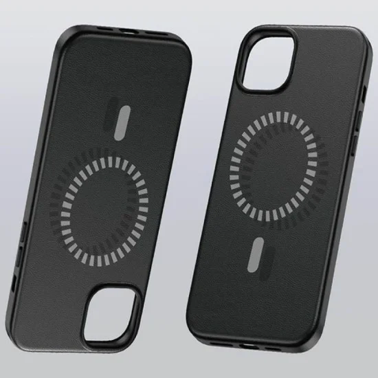 Cover Iphone 15 Pro Magsafe Series Fauxther Baseus - Cluster Black